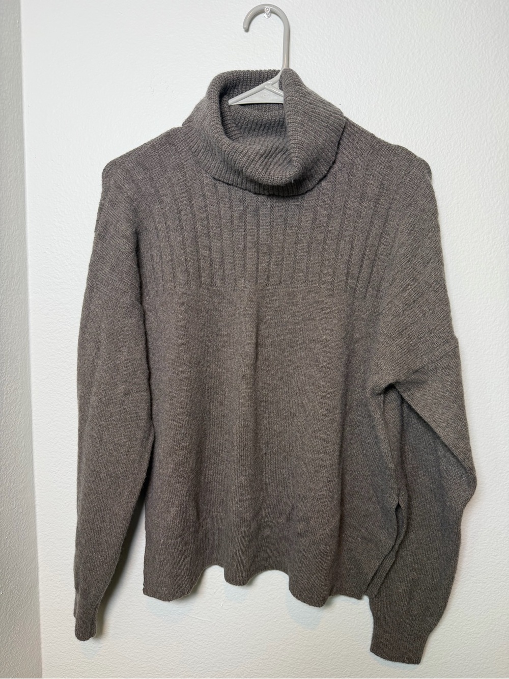 Madewell Hickory Wool Blend Turtleneck Sweater Size Medium - Picture 2 of 11